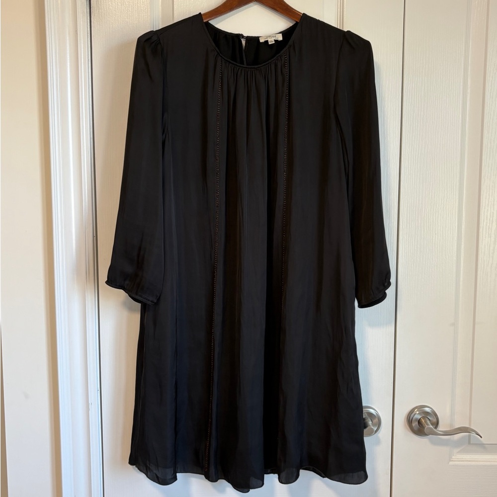 Wilfred Black Long Sleeve Shift Dress
